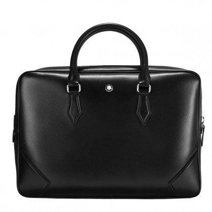 Кожаная мужская сумка для документов Montblanc Meisterstück Black